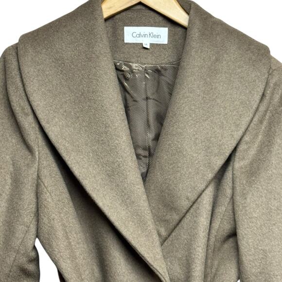 Calvin Klein Wool Blend Coat Size Large - Picture 4 of 12